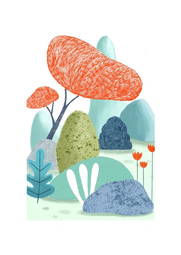 illustration L’arbre rouge